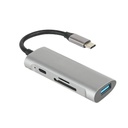 Mobia adapteri USB-C -> USB-C + USB-A + MicroSD/TF