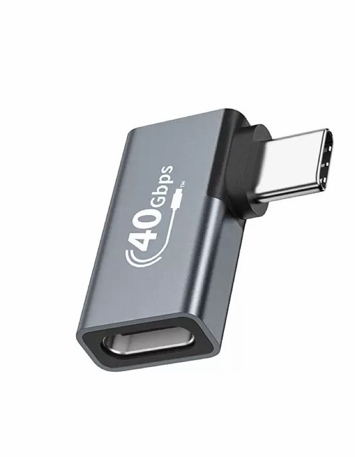 Mobia kulma-adapteri USB-C -> USB-C, 240W, 40 Gbps