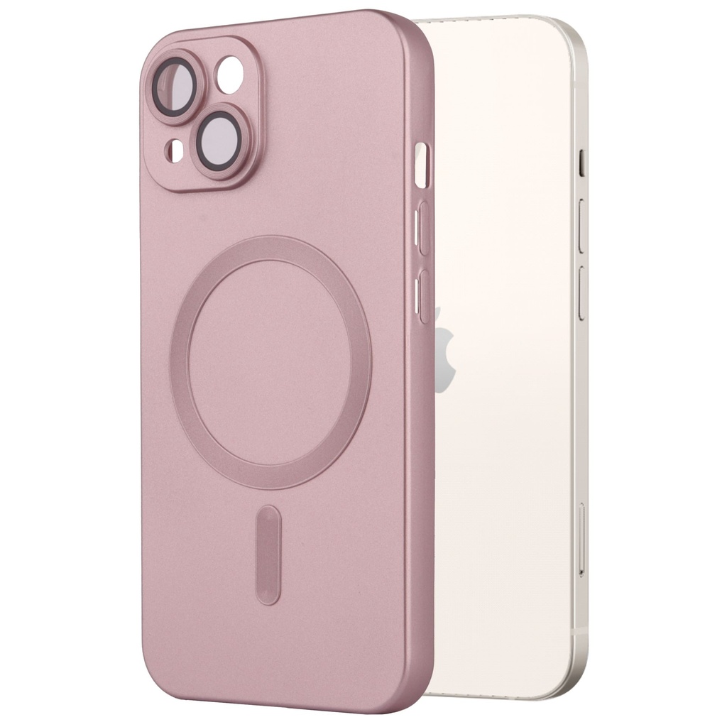 Mobia MagSafe suoja iPhone 14, ruusukulta