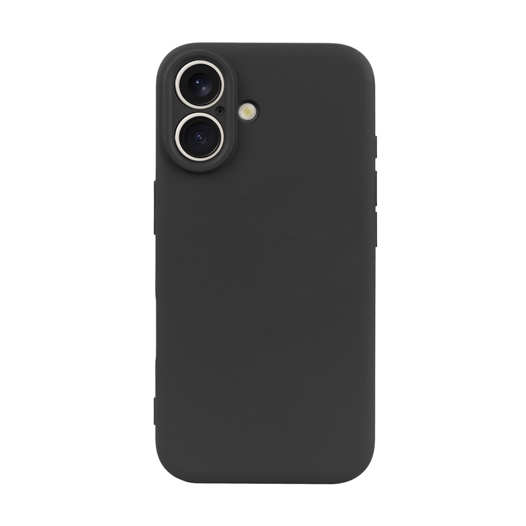 Mobia silikonisuoja iPhone 16, musta