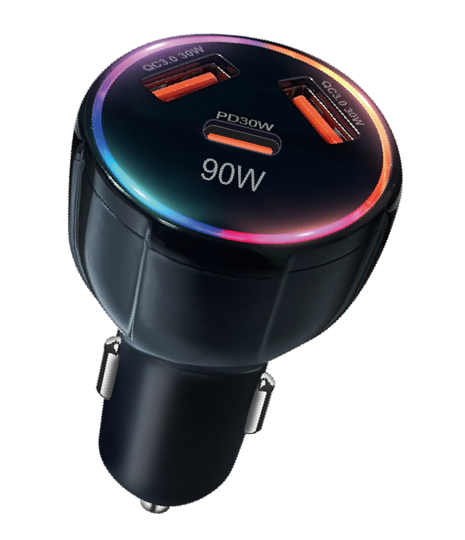 Mobia autolaturi USB-C PD + 2 x USB-A QC, Max 90W